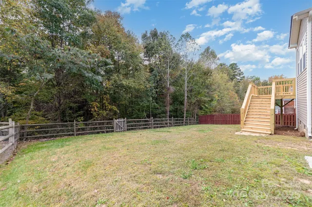 a house view with a garden space