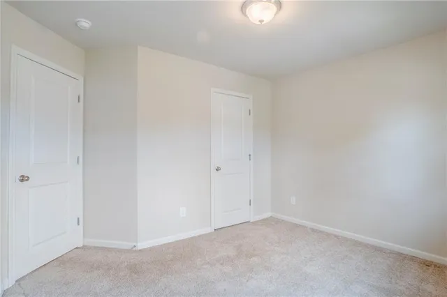 a view of an empty room