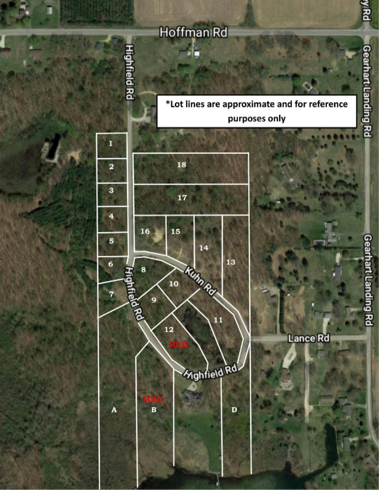 Lot D Highfield Road Three Rivers, MI 49093 - Photo 6 of 7 aerial Highfield Estates final