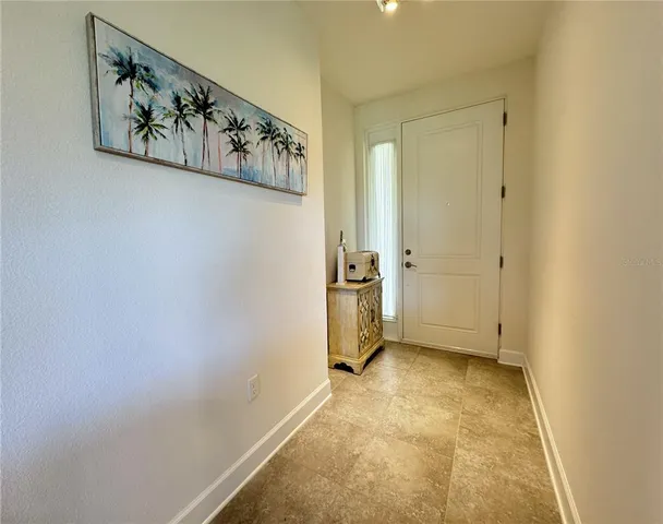 a view of an front door