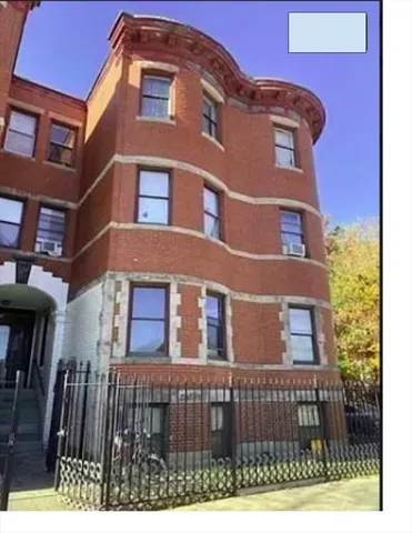 a front view of a building