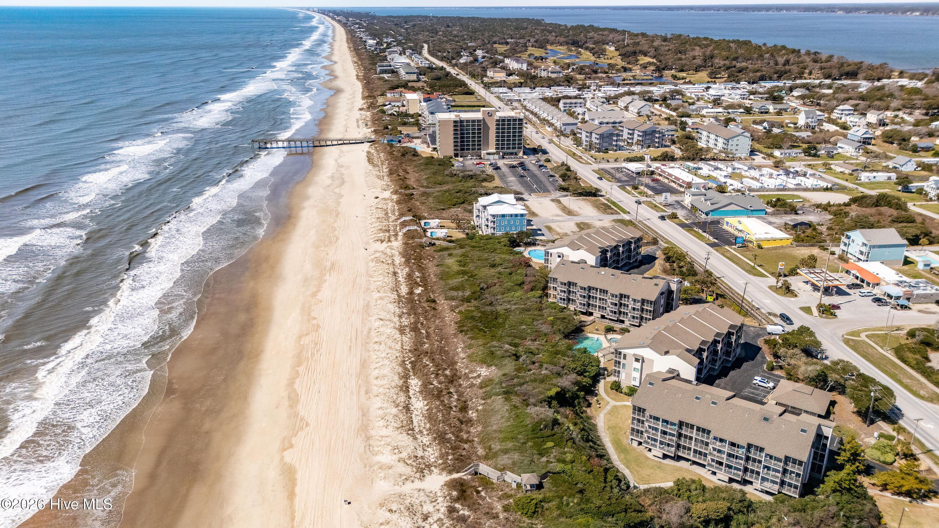 2511 West Fort Macon Road, Unit 111B Atlantic Beach, NC 28512 - Photo 26 of 47 aerial view of ocean