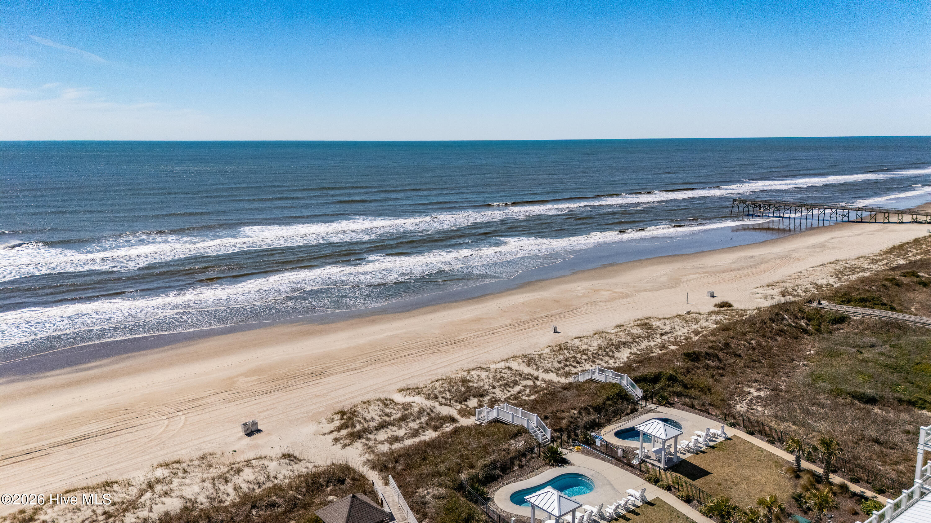 2511 West Fort Macon Road, Unit 111B Atlantic Beach, NC 28512 - Photo 35 of 47 aerial views of beach