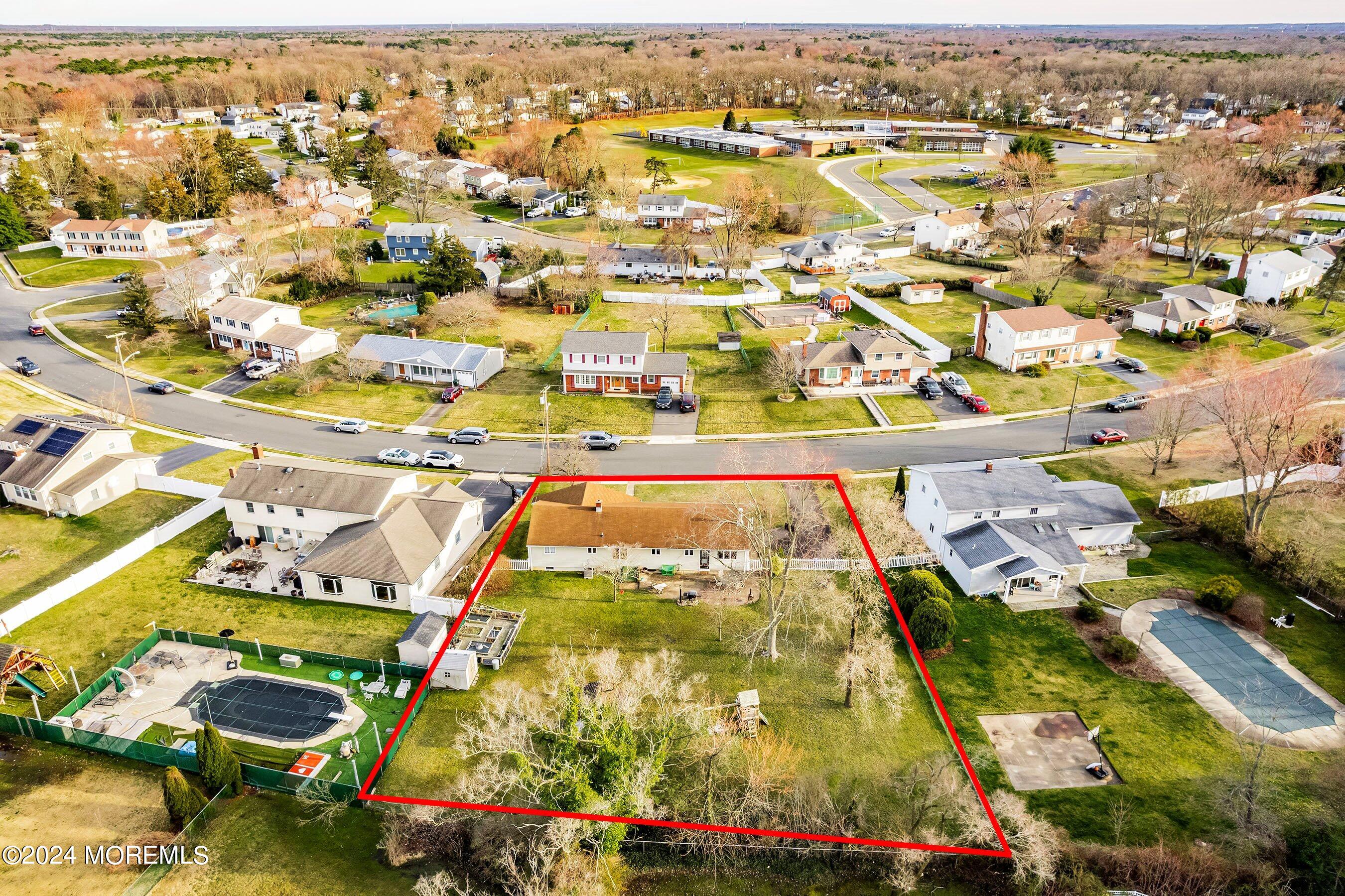 30 Springhill Drive Howell, NJ 07731 - Photo 26 of 26 14-Back Aerial OUTLINE