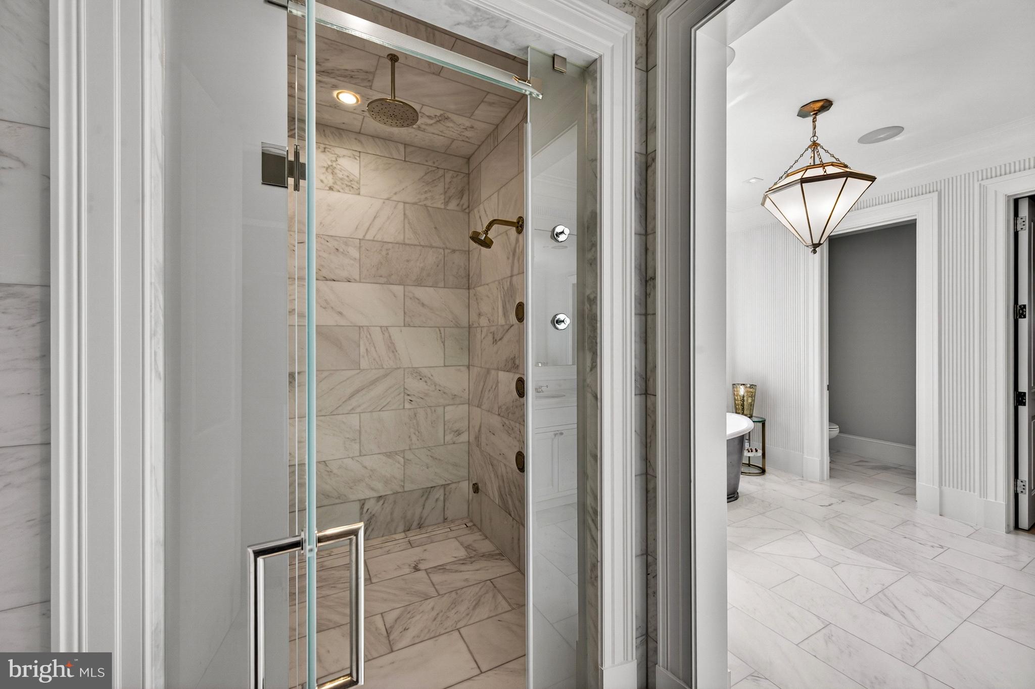 4432 Chestnut Lane Washington, DC 20007 - Photo 23 of 43 Large Walk-in Steam Shower
