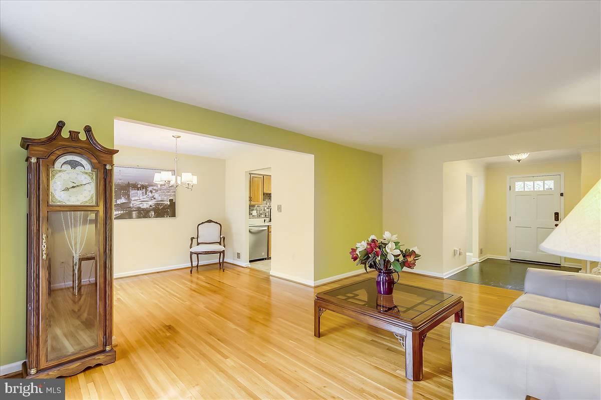 1709 Woodwell Road Silver Spring, MD 20906 - Photo 4 of 40 Light-filled living room adjacent to dining room.