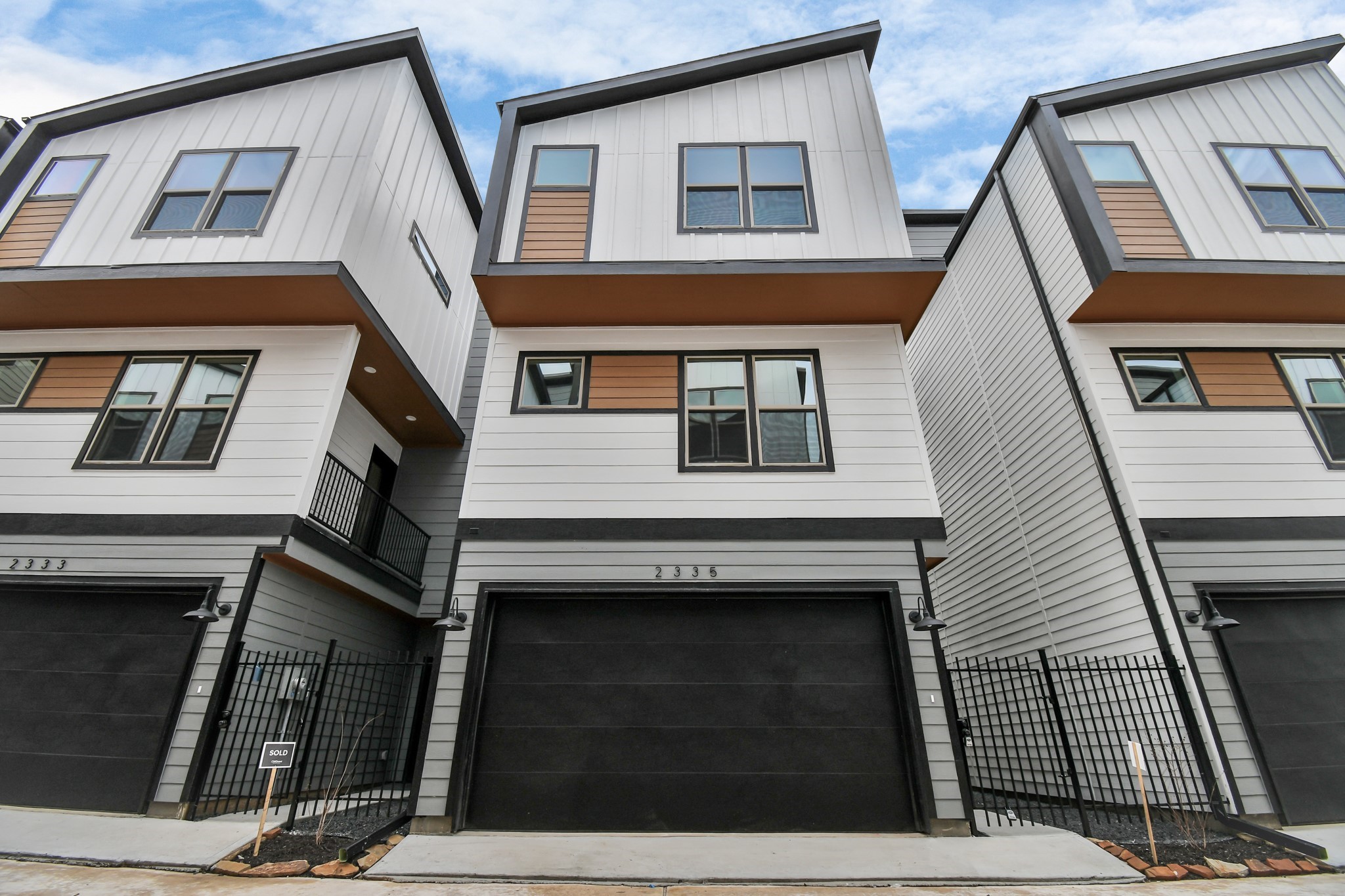 a front view of a house