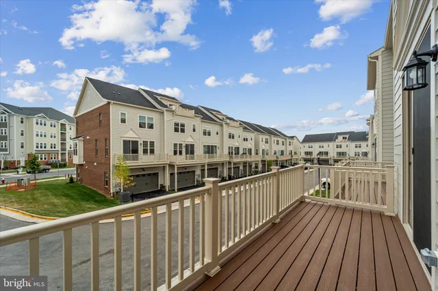 a view of city from a balcony
