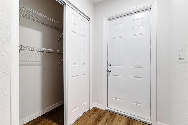 a view of closet area