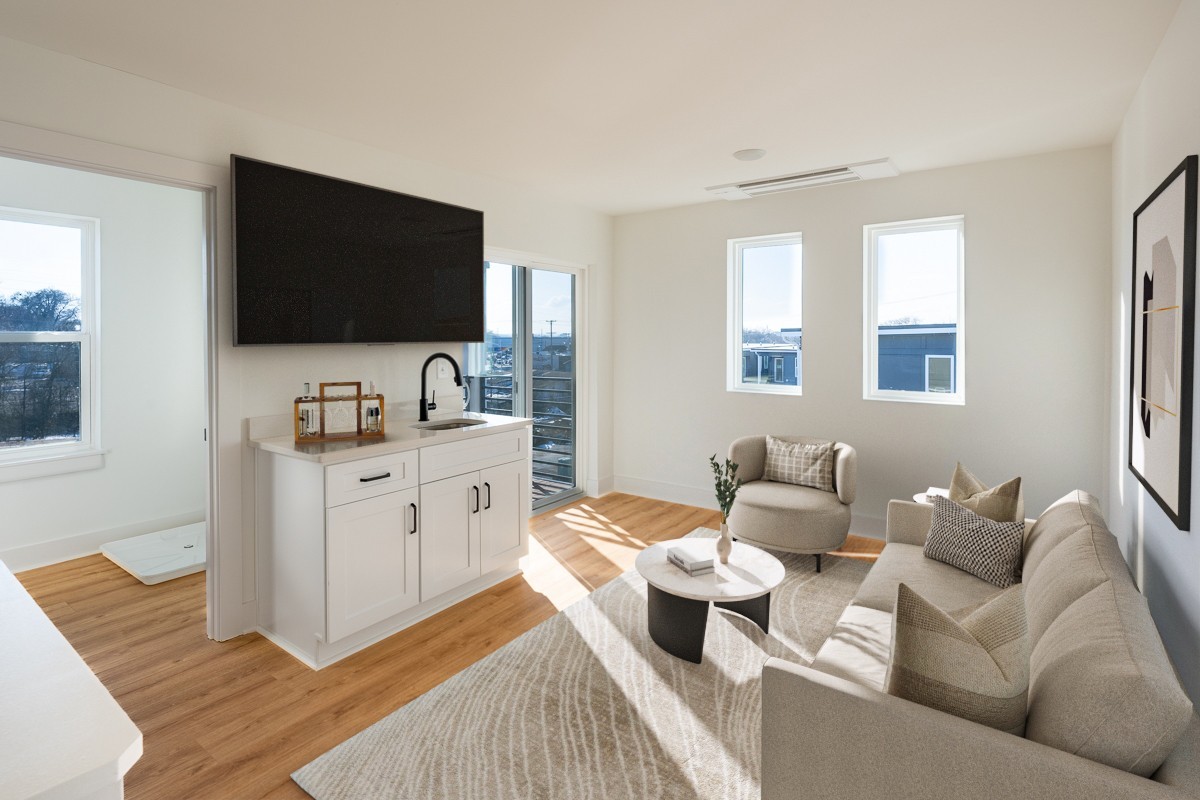 102 Duke Street, Unit 8 Nashville, TN 37207 - Photo 18 of 29 a living room with furniture and a flat screen tv
