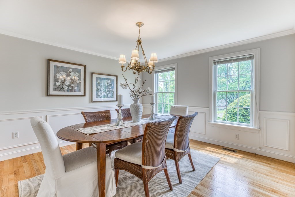 51 Glendale Road Boxford, MA 01921 - Photo 7 of 37 a view of a dining room with furniture window and wooden floor