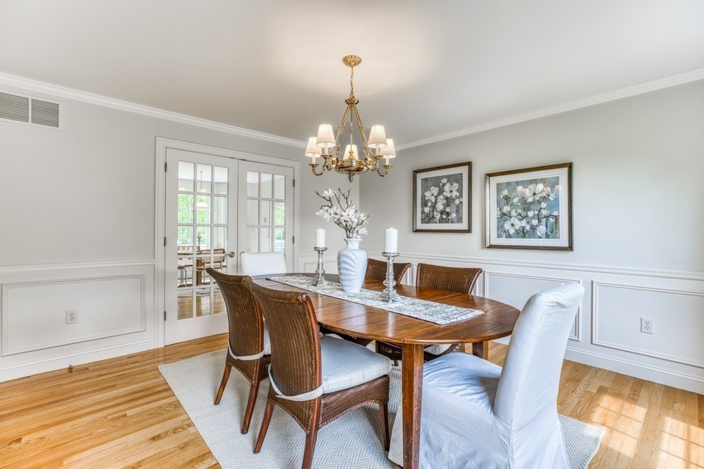 51 Glendale Road Boxford, MA 01921 - Photo 8 of 37 a view of a dining room with furniture window and wooden floor