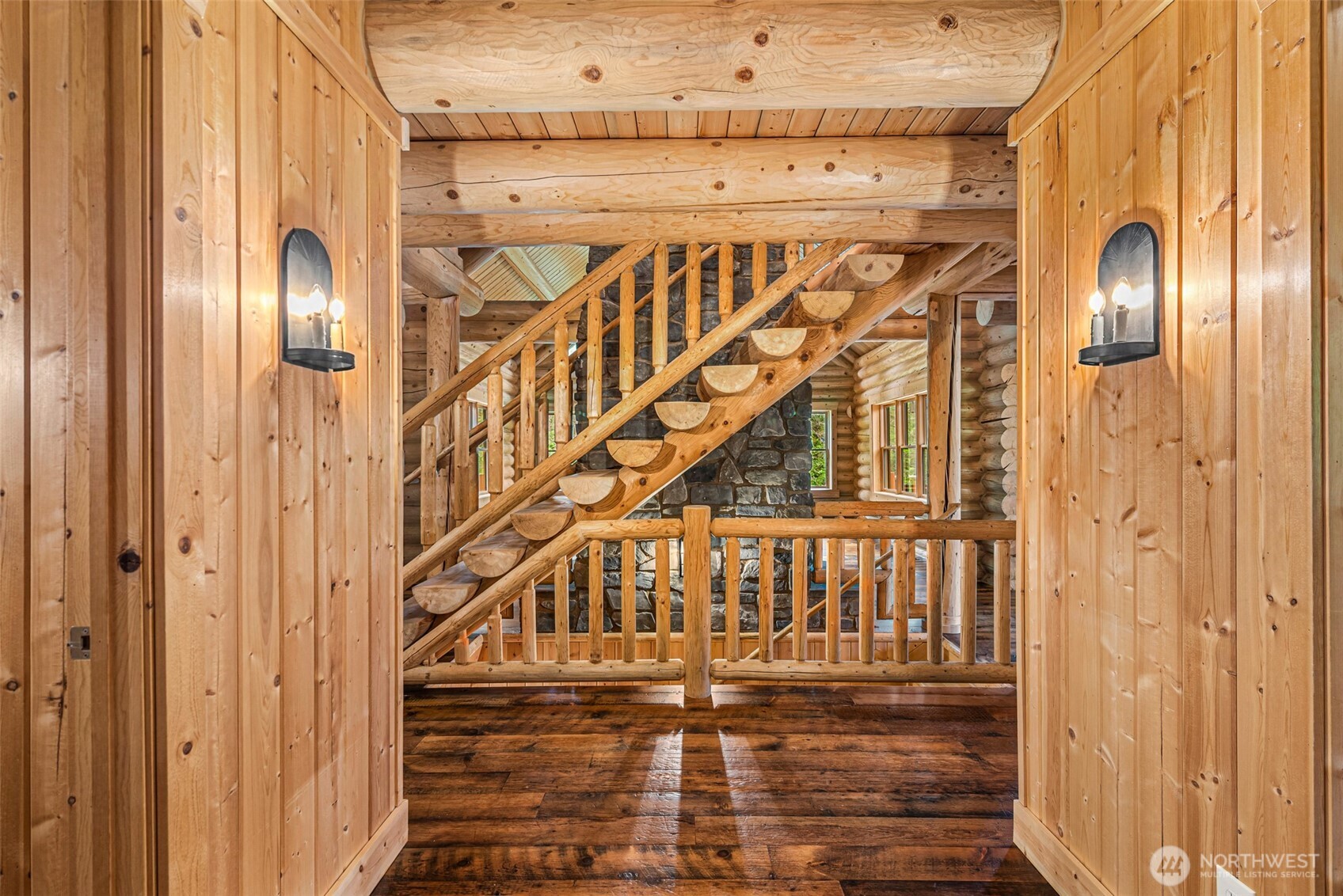 3888 Camas Creek Road Peshastin, WA 98847 - Photo 3 of 40 a view of a balcony with wooden floor and windows
