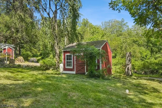 a house view with a backyard space