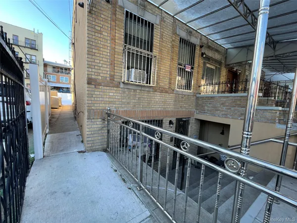 a view of balcony with two chairs