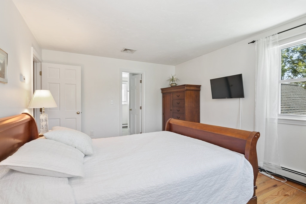 6 Wight Farm Road Natick, MA 01760 - Photo 22 of 37 a bedroom with a bed and a flat screen tv
