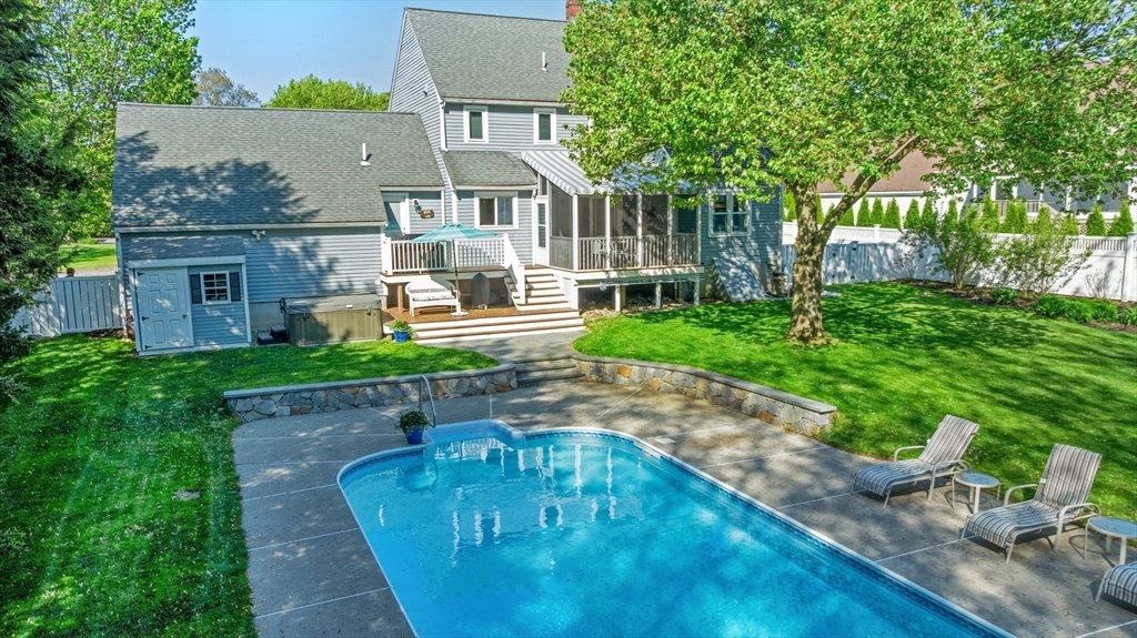 6 Wight Farm Road Natick, MA 01760 - Photo 29 of 37 a front view of a house with garden