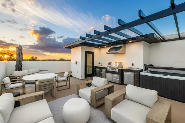 a view of a livingroom with furniture and a couch