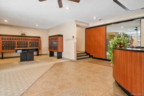 a view of a kitchen with furniture and a kitchen