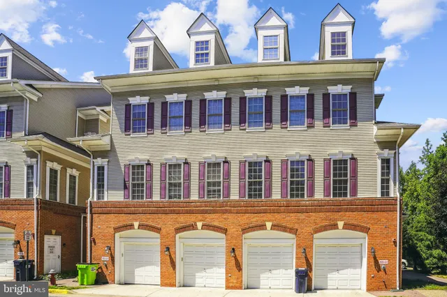 a front view of residential houses