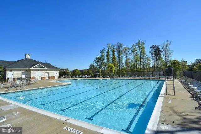 a front view of a building with street