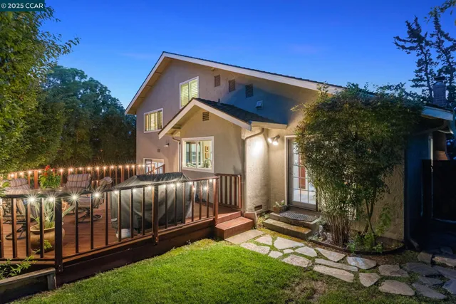 a view of outdoor space with deck and patio