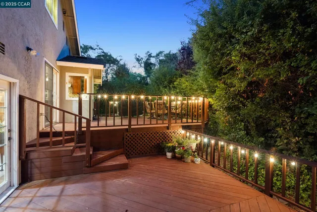 a outdoor view with a sitting space