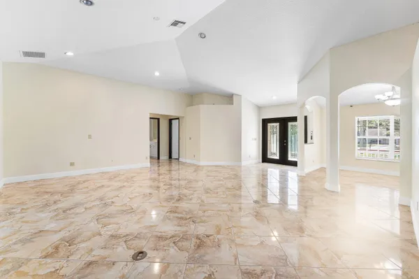 a view of an empty room