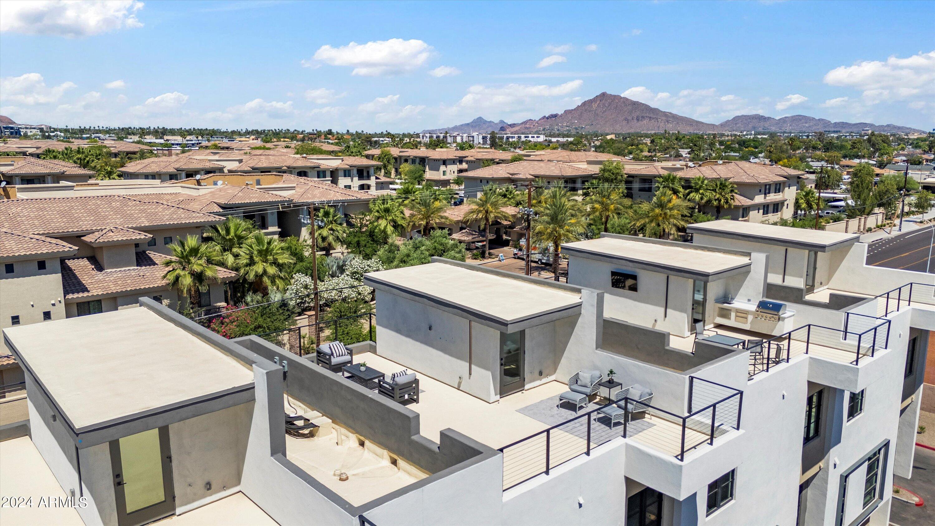 1501 North Miller Road, Unit 1002 Scottsdale, AZ 85257 - Photo 33 of 39 32-Aerial View - Camelback Mountain
