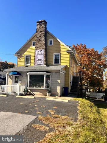 a view of a building with a street