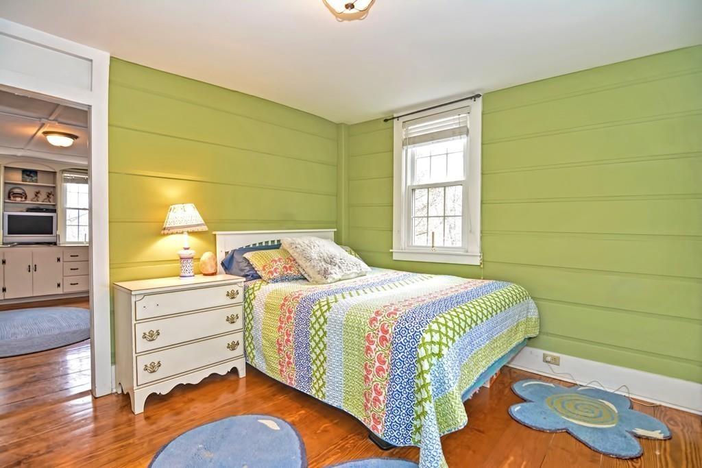 50 Warren Road Brimfield, MA 01010 - Photo 34 of 42 a bedroom with a bed and wooden floor