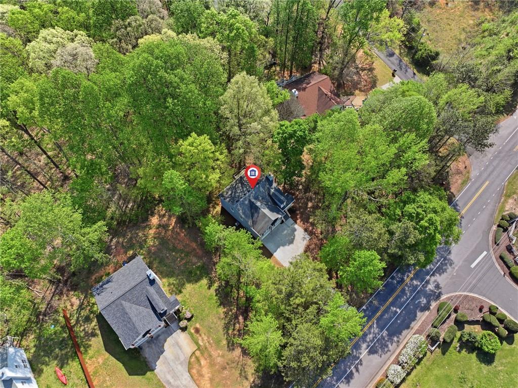 9485 Waldrip Road Gainesville, GA 30506 - Photo 28 of 30 an aerial view of house with yard