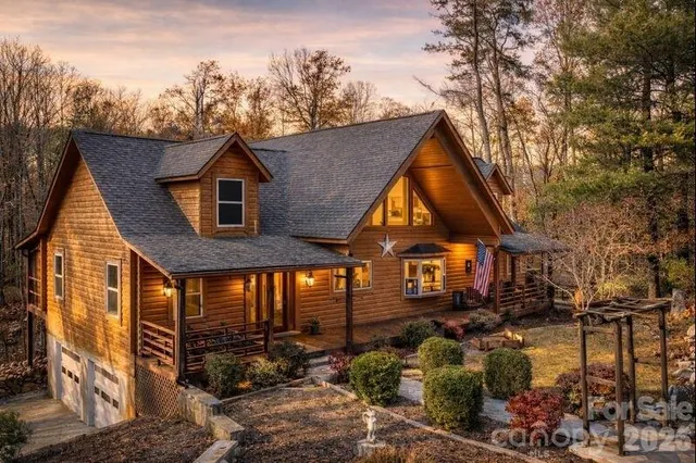 a front view of a house with a porch