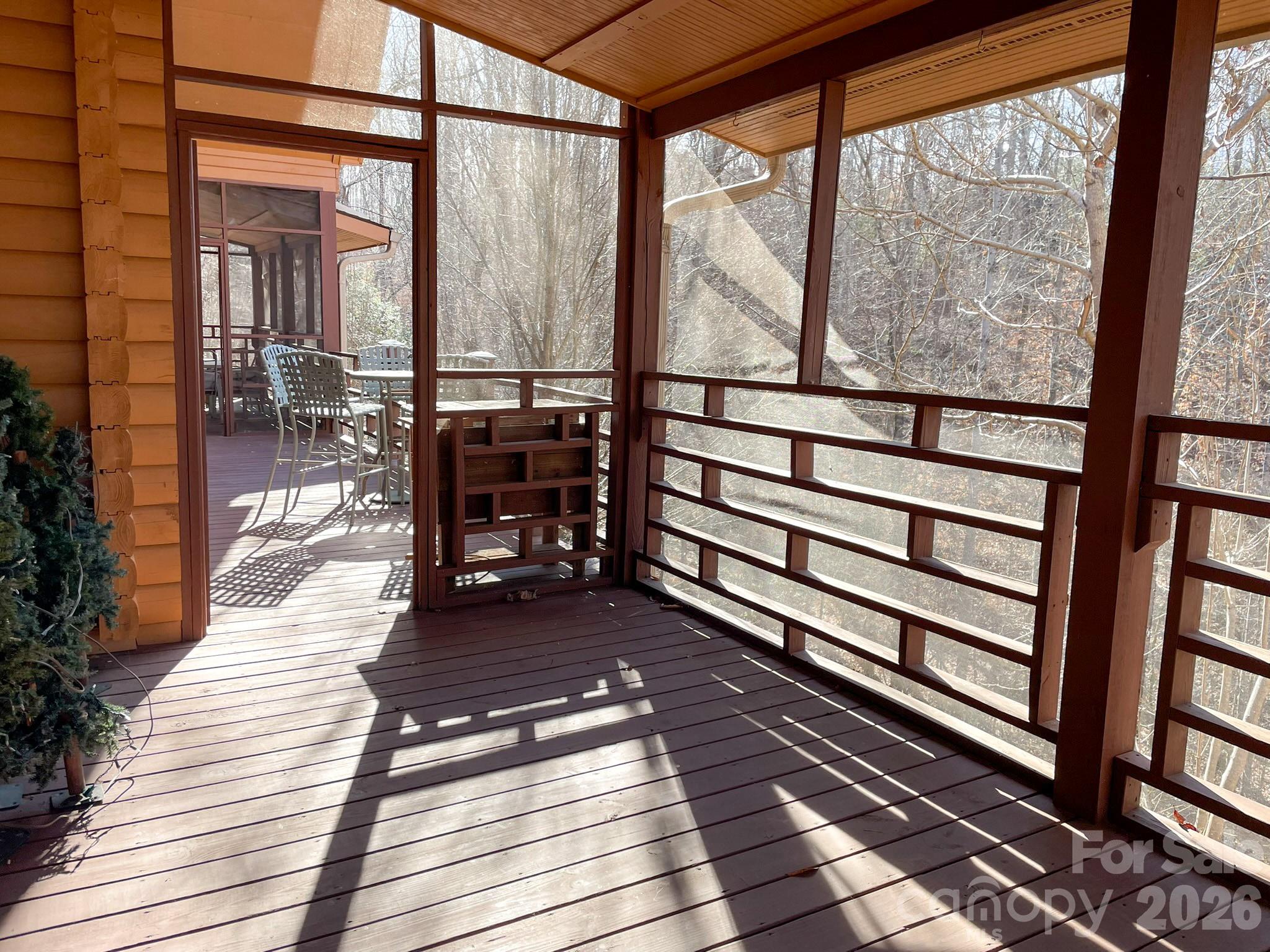 143 Rosewood Lane Rutherfordton, NC 28139 - Photo 45 of 47 a view of a balcony with wooden floor