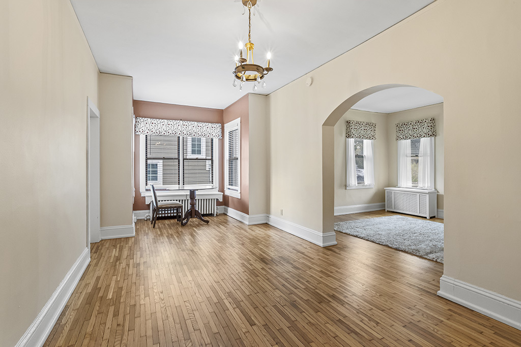 717 Warner Avenue Lemont, IL 60439 - Photo 15 of 29 a view of livingroom with hardwood floor and a ceiling fan