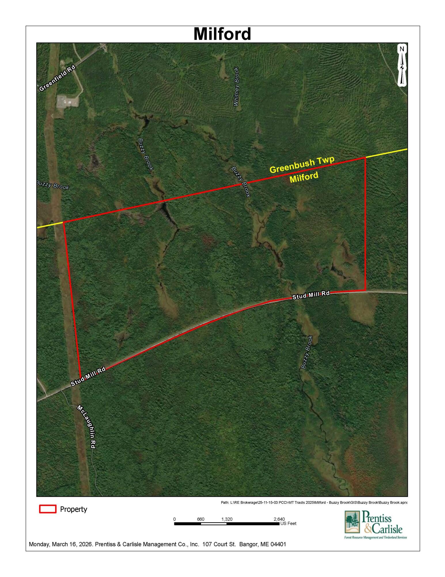 M11-l3 Stud Mill Road Greenbush, ME 04418 - Photo 8 of 9 Milford Location Map Imagery