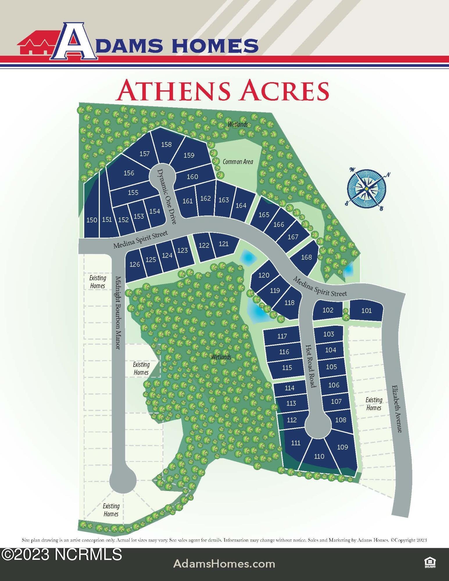 1005 Hot Rod Road New Bern, NC 28562 - Photo 3 of 38 Athens Acres Site Map 8-5x11