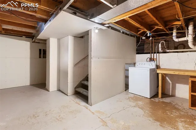 a view of storage and utility room