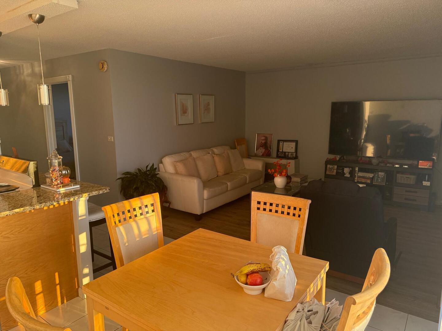 1043 South York Road, Unit 411 Bensenville, IL 60106 - Photo 13 of 31 a living room with furniture and a flat screen tv