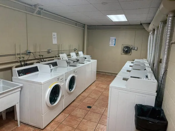 a bathroom with sink and mirror