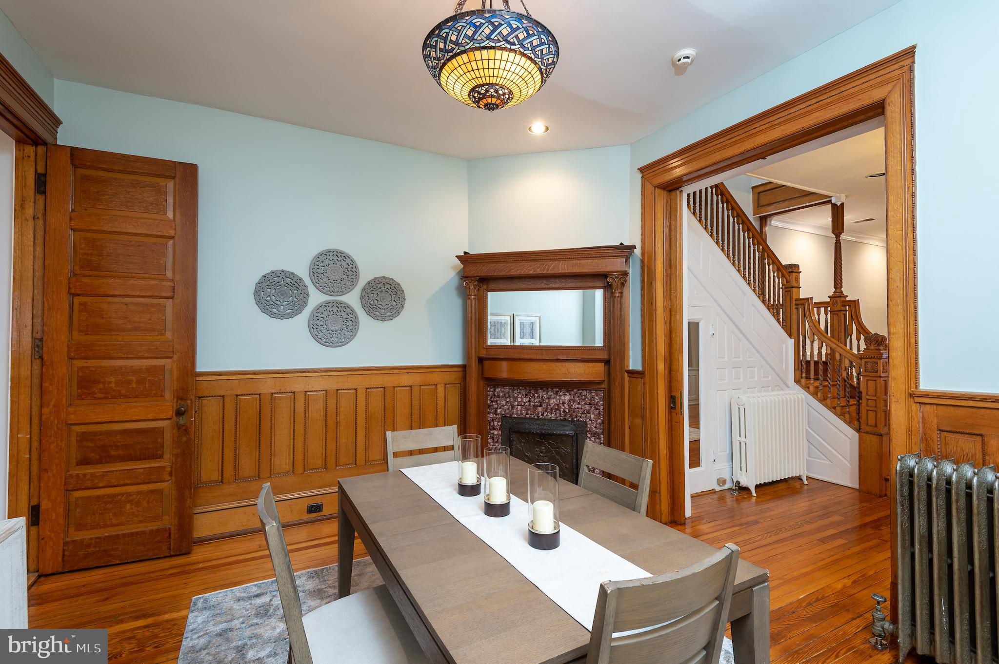 721 A Street Southeast Washington, DC 20003 - Photo 14 of 46 Parlor with decorative fireplace