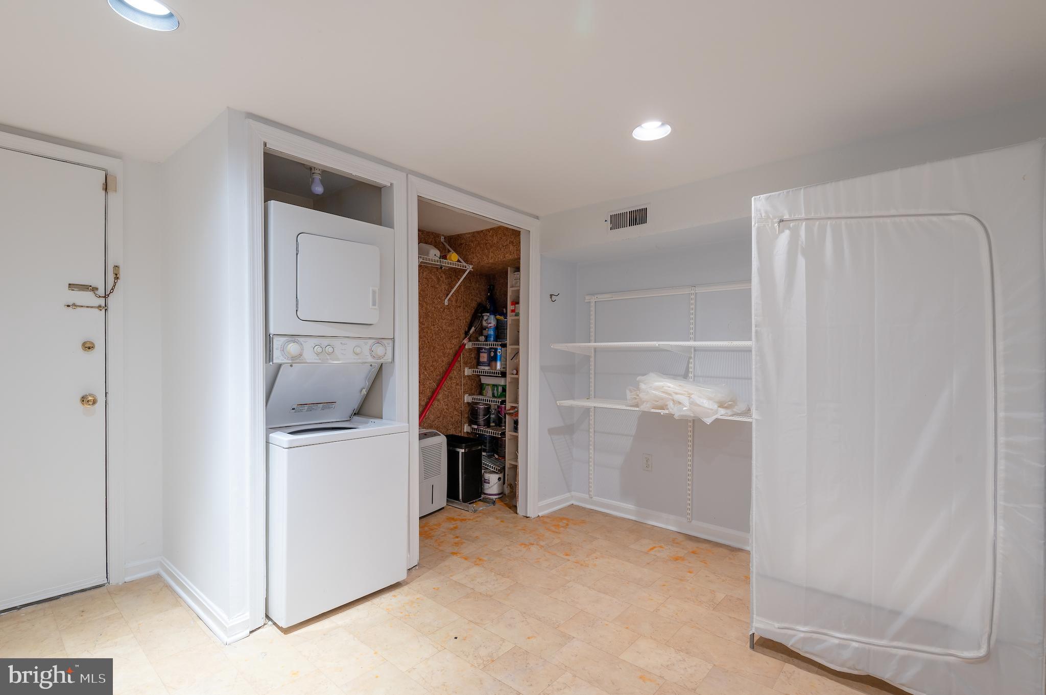 721 A Street Southeast Washington, DC 20003 - Photo 42 of 46 Washer/dryer in rear storage room