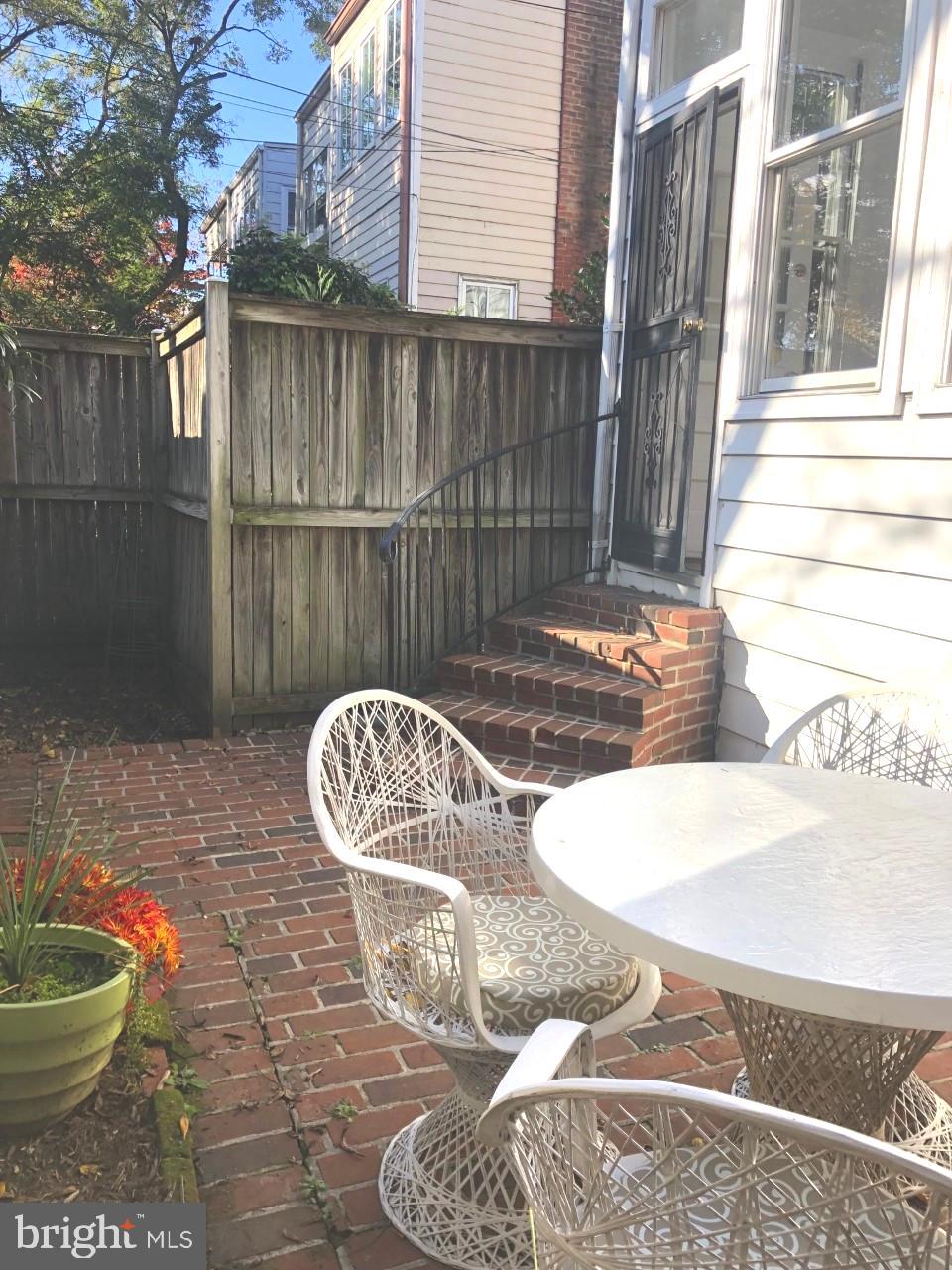 721 A Street Southeast Washington, DC 20003 - Photo 44 of 46 Rear patio