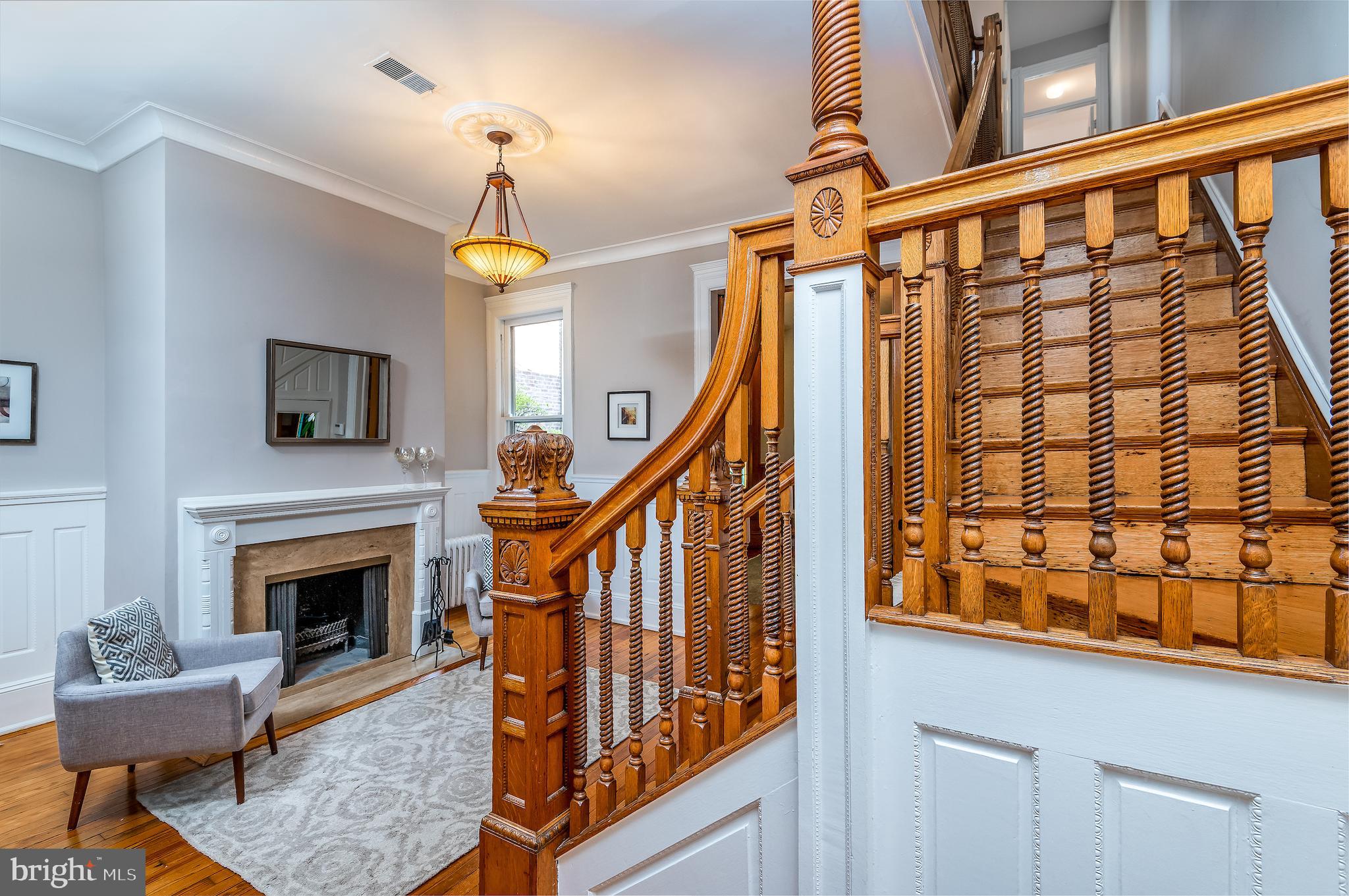 721 A Street Southeast Washington, DC 20003 - Photo 8 of 46 Gorgeous workmanship on staircase