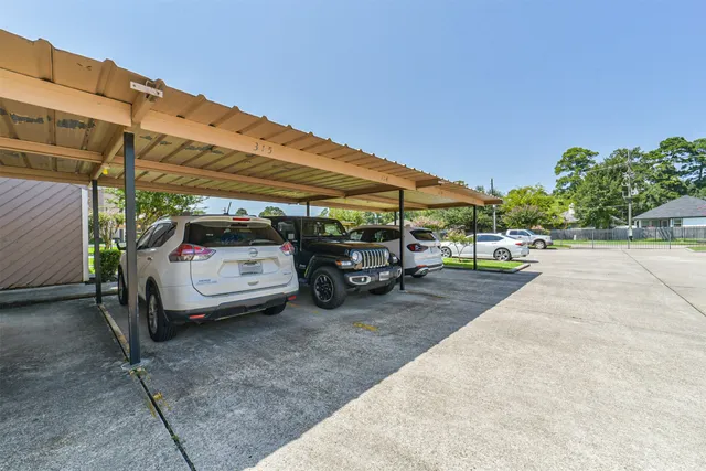 a view of a cars parking space