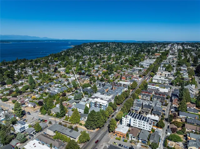 an aerial view of a city