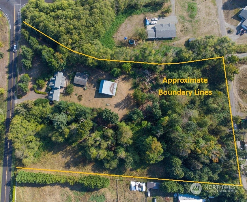 2712 Atterberry Road Sequim, WA 98382 - Photo 35 of 39 an aerial view of residential house with outdoor space