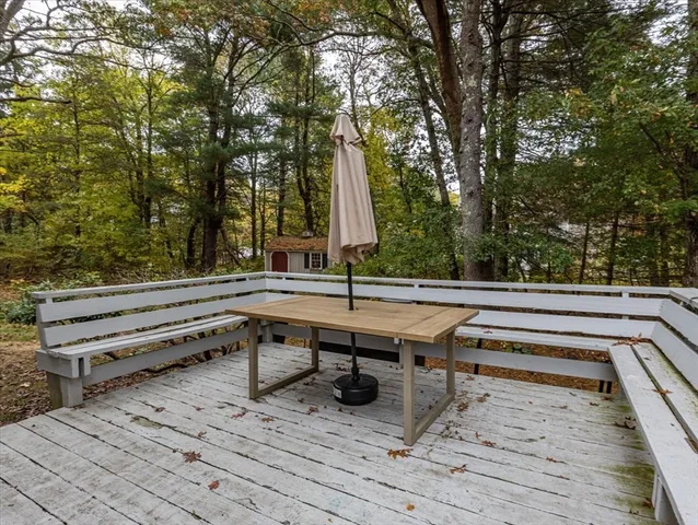 a view of outdoor space with seating