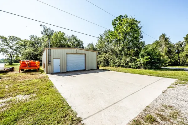 a backyard of a house