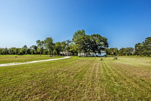 a view of an outdoor space and swimming pool